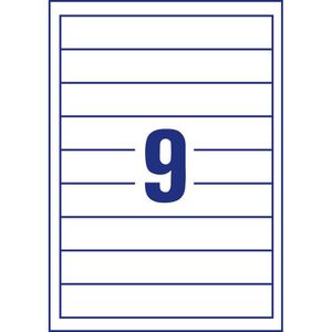 Produktbild für Rückenschilder Zweckform C32266-25, weiß