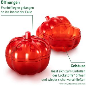 Produktbild für Fruchtfliegenfalle Gardigo Mini mit Klebefalle, 666702INT