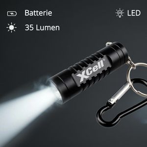 Produktbild für Taschenlampe XCell 148468, LED, mit Batterie