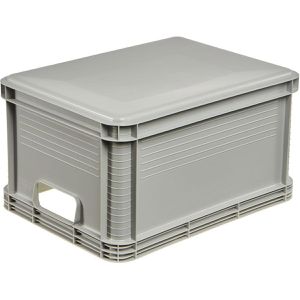 Produktbild für Eurobox Keeeper Robert, grau, 20 Liter, lebensmittelecht