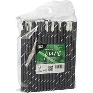 Produktbild für Strohhalme Papstar 87991 pure Stripes, aus Papier