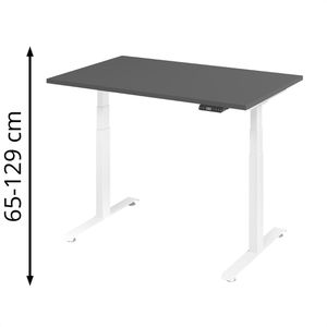 Produktbild für Schreibtisch Böttcher-AG Base Lite, graphit / weiß