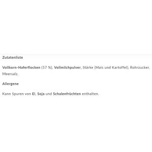 Produktbild für Haferbrei RUF Porridge, Classic