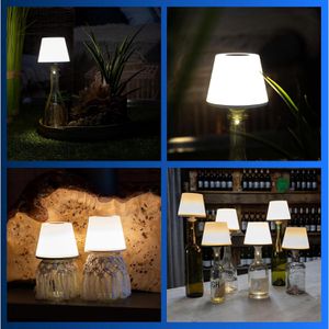 Produktbild für Tischlampe REV-Ritter Lamprusco, Flaschenlampe, weiß mit LED