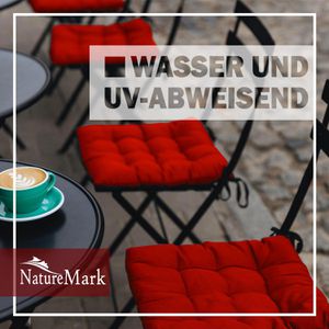 Produktbild für Stuhlkissen NatureMark rot, für Außen