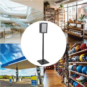 Produktbild für Infoständer Böttcher-AG Classic aus Aluminium, schwarz, A4
