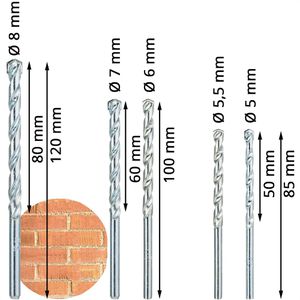 Produktbild für Bohrer-Bit-Set Bosch X-Line Classic, 2607010608