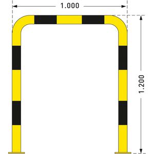 Produktbild für Rammschutzbügel Moravia für Außen, Stahl verzinkt