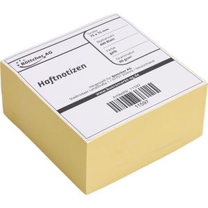 Haftnotizen Böttcher-AG Würfel, gelb