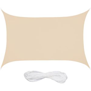 Sonnensegel Relaxdays beige, rechteckig