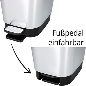 Produktbild für Mülleimer Curver KIS Chic Bin Style, silber