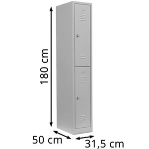 Produktbild für Spind Lüllmann 520210, lichtgrau