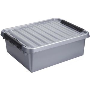Sunware Aufbewahrungsbox Q-Line Box 78900628, 25L, Kunststoff, grau, A3, 50  x 40 x 18cm – Böttcher AG