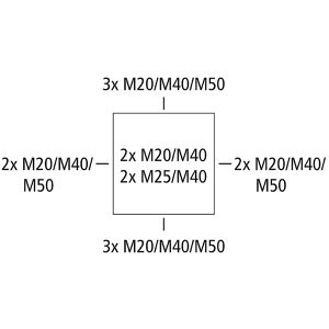 Produktbild für Abzweigdose Spelsberg Abox 250-L, wasserdicht IP66 für außen