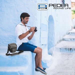 Produktbild für Kameratasche Pedea FASHION Gr. M, aus Polyester, hellgrau