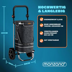 Produktbild für Einkaufstrolley Monzana 108231, klappbar