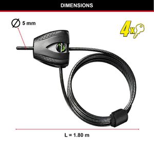 Produktbild für Fahrradschloss Master-Lock 8417EURDPRO