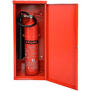 Produktbild für Feuerlöscherschrank Krone mit Magnetverschluss