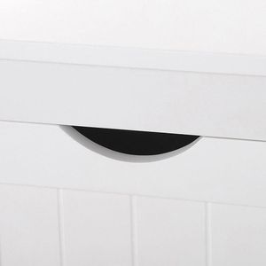 Produktbild für Badschrank Vasagle BBC42WT, mit 4 Füßen, weiß