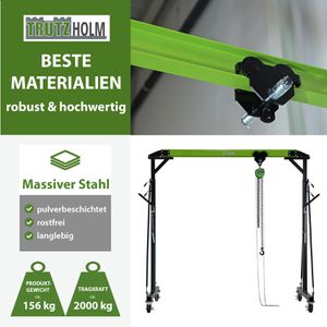 Produktbild für Werkstattkran Trutzholm 73805, Portalkran mit Laufkatze
