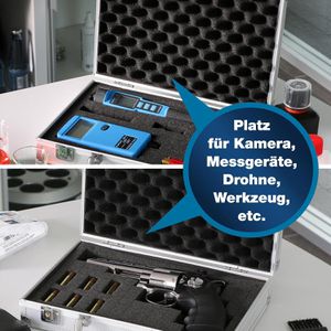 Produktbild für Transportkoffer PeakTech P 7255, abschließbar, aus Aluminium