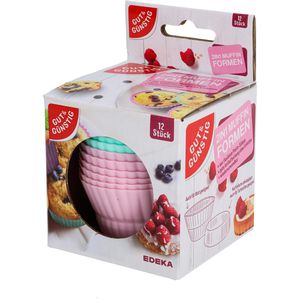 Produktbild für Muffinförmchen Gut&amp;Günstig 2in1, wiederverwendbar, aus Silikon