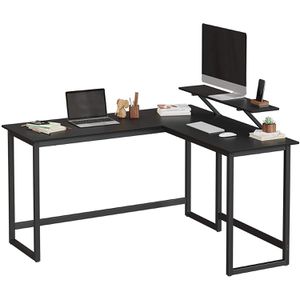 Produktbild für Schreibtisch Vasagle LWD56BK, schwarz / schwarz