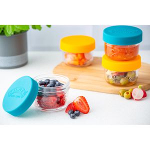 Produktbild für Vorratsglas Kilner 0025.024 Snackgläser, mit Silikondeckel