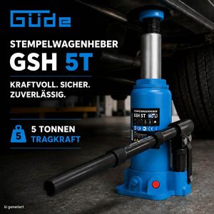 Produktbild für Stempelwagenheber Güde GSH 5T, 18041, hydraulisch
