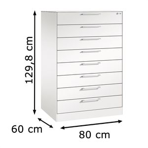 Produktbild für Karteischrank CP-Möbel Asisto C3000, für DIN A6