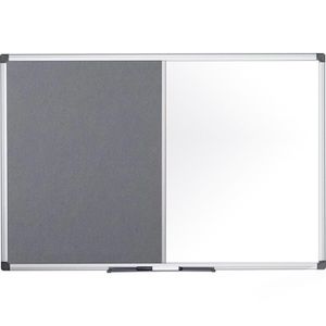 Kombitafel Bi-Office Maya XA0528170, 2 in 1, grau / weiß