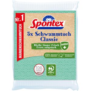 Produktbild für Spültuch Spontex Schwammtuch Classic PEFC, 18 x 25 cm