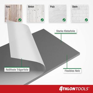 Produktbild für Wandschutz ATHLON-TOOLS FlexProtect, grau