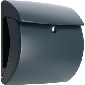 Produktbild für Briefkasten Burg-Wächter Pearl 886 GR, schwarz, aus Kunststoff