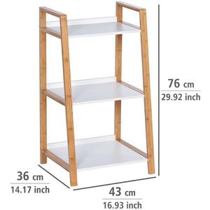 Produktbild für Badregal Wenko Finja 50710100, aus Bambus