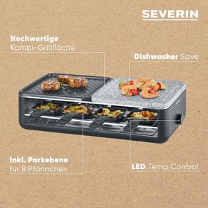 Produktbild für Raclette-Grill Severin Black Line Lite RG 2366, für 8 Personen