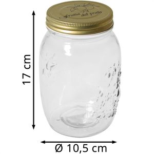 Produktbild für Vorratsglas Rayher 68037000, mit Metalldeckel