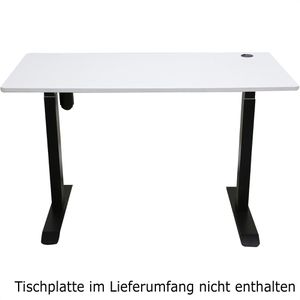 Produktbild für Schreibtischgestell LMG FYED-1-SW, schwarz, 4 Memoryspeicher