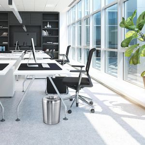 Produktbild für Papierkorb ZWINGO Z1210301, silber