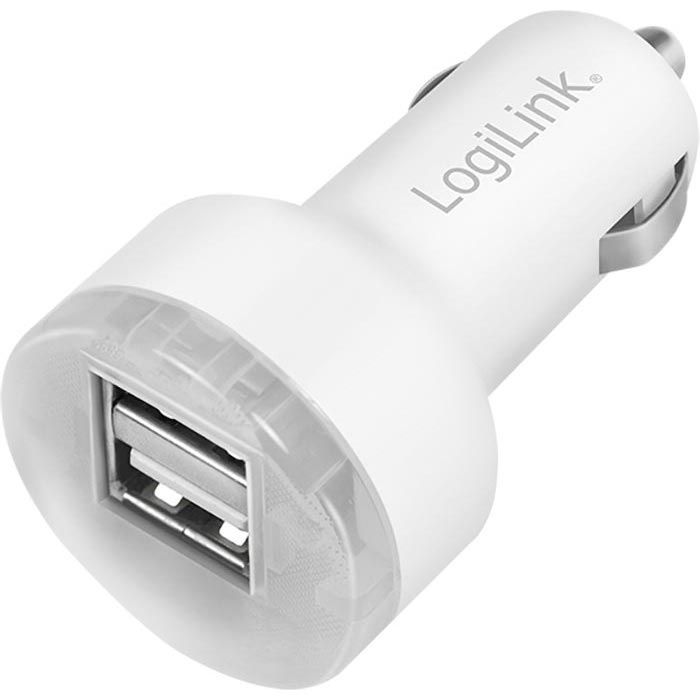 LogiLink USB-Kfz-Ladegerät PA0227, 2,1A, 10,5W, 2x USB-A, für  Zigarettenanzünder 12-24V – Böttcher AG