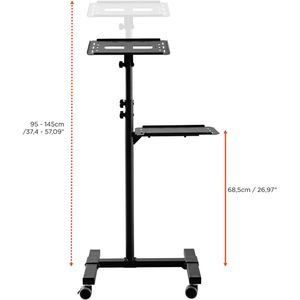 Produktbild für Beamertisch Celexon PT3020, schwarz, 10 kg Traglast