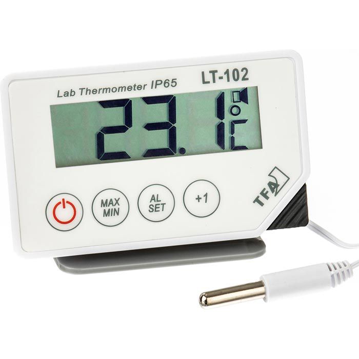 TFA Thermometer 30.1034 LT-102, innen / außen, digital, mit Messfühler,  weiß – Böttcher AG