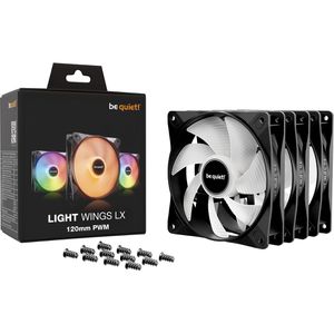 Produktbild für Gehäuselüfter Be-Quiet Light Wings LX PWM, BL121