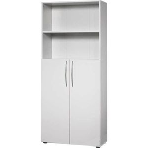 Kombischrank Hammerbacher B-Serie, lichtgrau