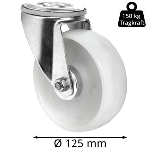 Produktbild für Schwerlastrolle CASCOO Serie N0N0, Lenkrolle