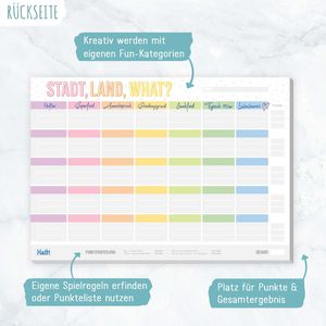 Produktbild für Spielblock Häfft 6919-3, Stadt Land What