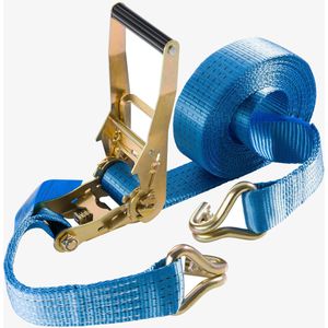 Produktbild für Spanngurt Arebos blau, mit Haken &amp; Ratsche