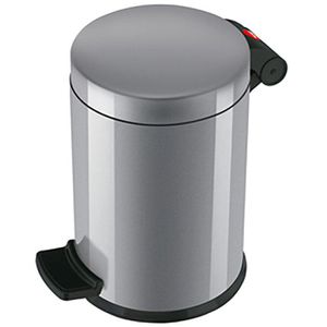 Hailo Mülleimer ProfiLine Solid S, silber, aus Metall, 4 Liter