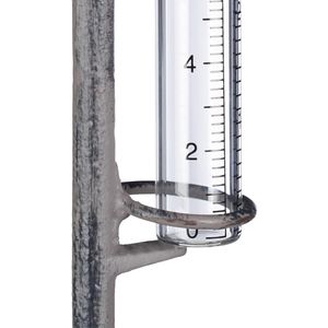 Produktbild für Regenmesser Relaxdays 10026414, Wasserhahn, aus Metall &amp; Glas