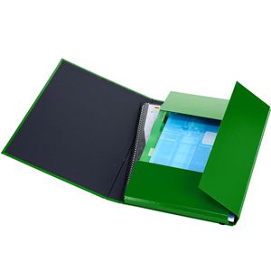 Produktbild für Heftbox Pagna Basic, aus Karton mit Kunststoffbezug, A4